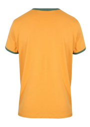 Gola Ringer T-Shirt in Gold / Green