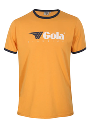 Gola Ringer T-Shirt in Gold / Navy