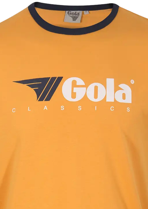 Gola Ringer T-Shirt in Gold / Navy