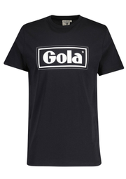 Gola Text Box T-Shirt in Black