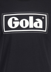 Gola Text Box T-Shirt in Black