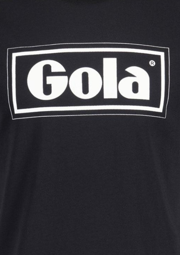 Gola Text Box T-Shirt in Black