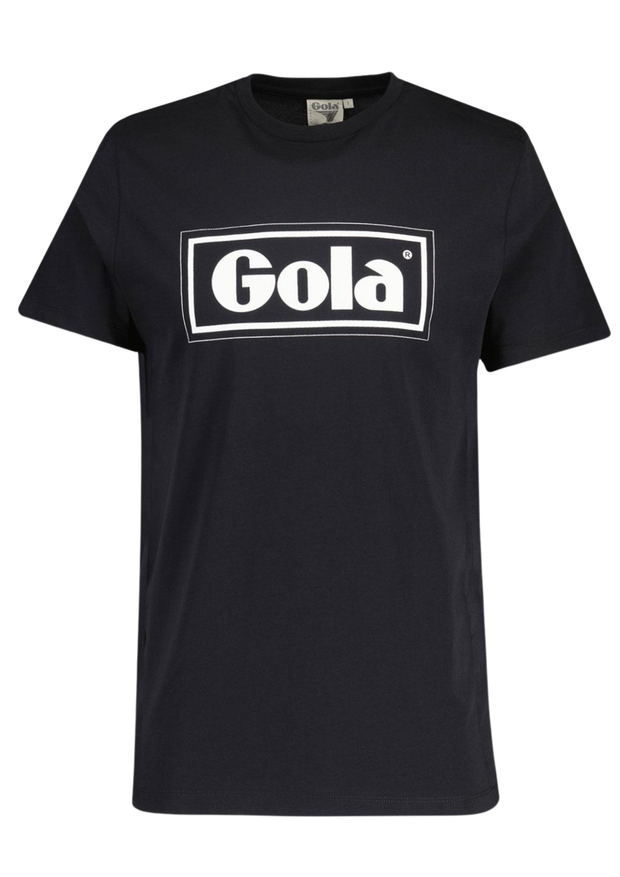 Gola Text Box T-Shirt in Black