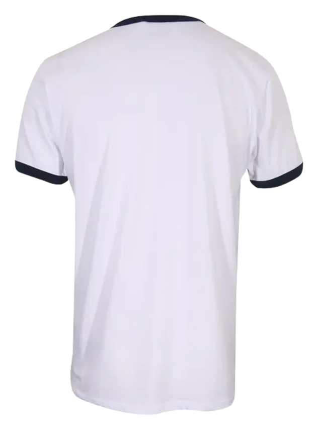 Gola Stripe T-Shirt in White/ Navy / Red