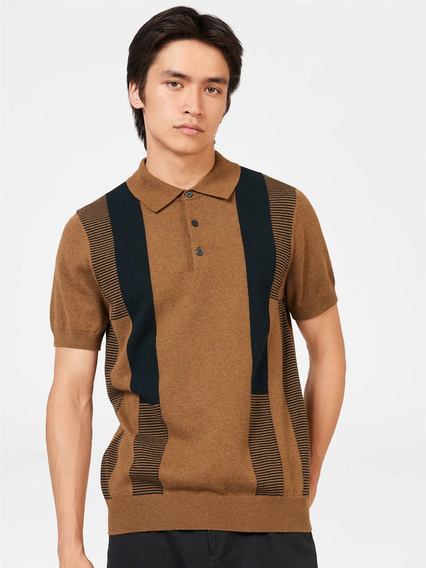 Ben Sherman Intarsia short sleeve polo