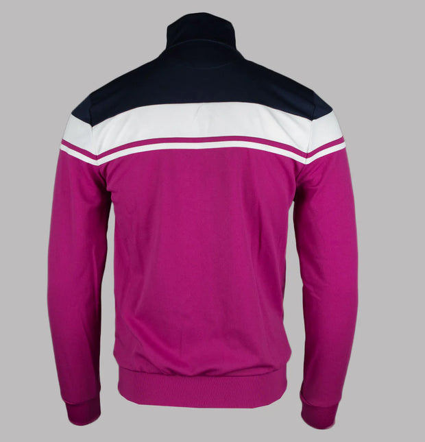 Sergio Tacchini Damarindo Track Jacket in Festival Fuschia/Maritime Blue