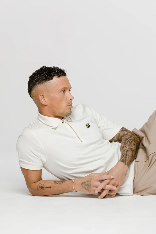 Fila Lemar Premium Essential Polo in Egret
