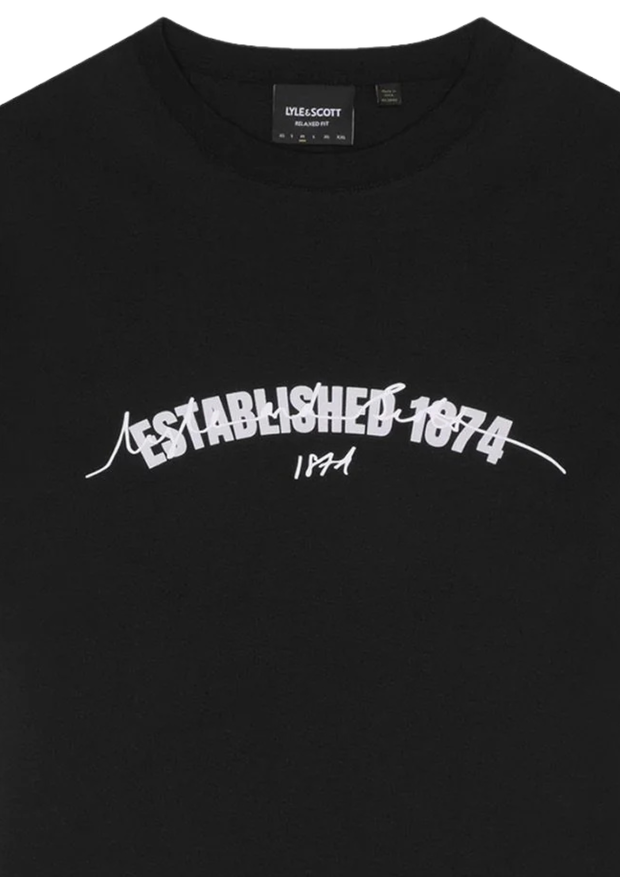 Lyle & Scott Established 1874 T-Shirt in Black