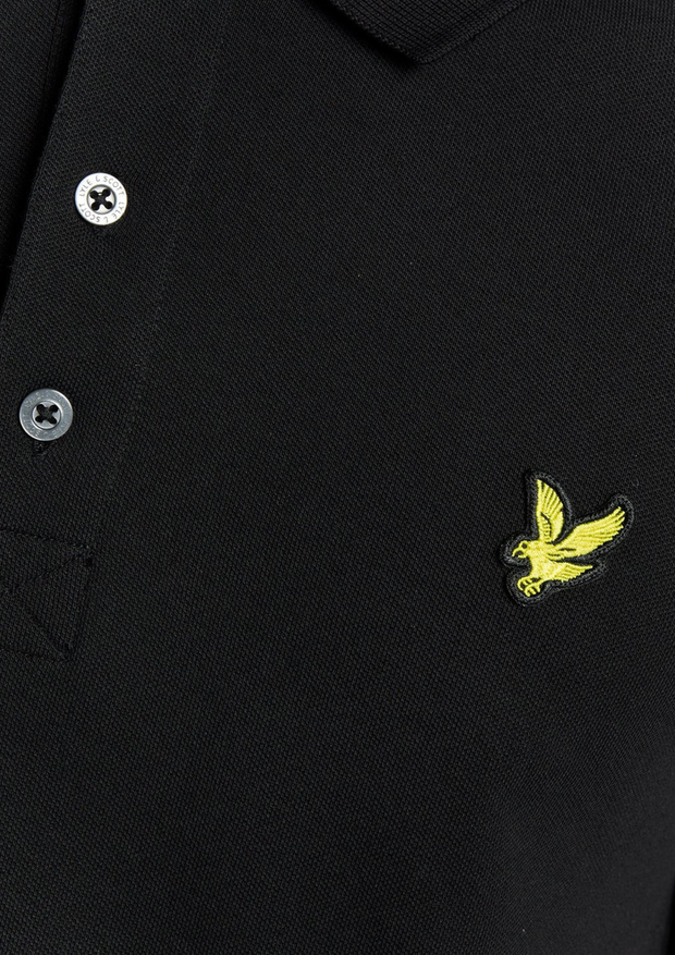 Lyle & Scott Long Sleeve Polo in Black