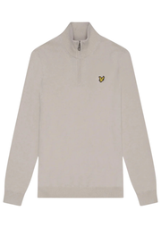 Lyle & Scott Merino 1/4 Zip Jumper in Cove