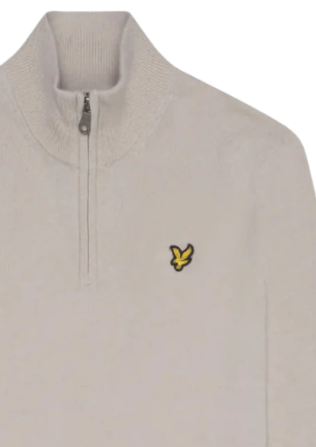 Lyle & Scott Merino 1/4 Zip Jumper in Cove