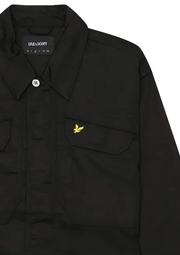 Lyle & Scott Multi Pocket Overshirt in Jet Black