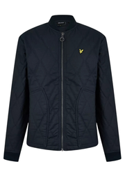 Lyle & Scott Quilted Jacket in Muddy Navy