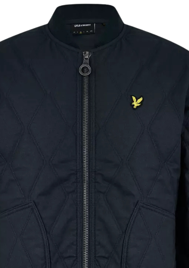 Lyle & Scott Quilted Jacket in Muddy Navy