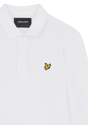 Lyle & Scott Long Sleeve Polo in White