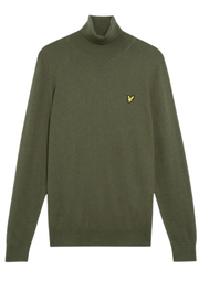 Lyle & Scott Merino Turtle Neck Jumper in Deep Depths