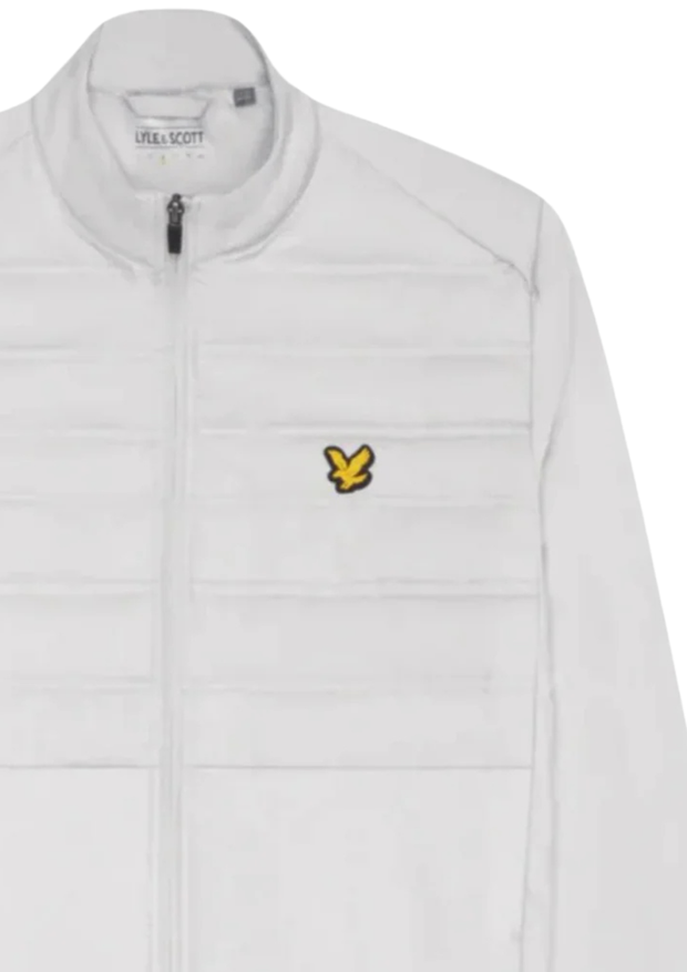 Lyle & Scott Hybrid Double Baffle Jacket in Pebble