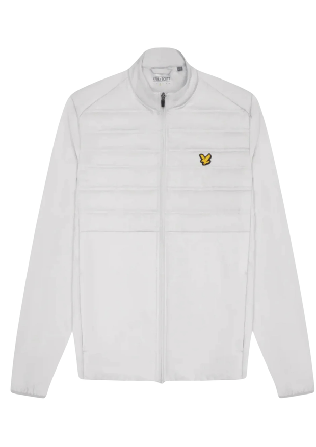 Lyle & Scott Hybrid Double Baffle Jacket in Pebble