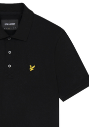 Lyle & Scott Plain Polo in Jet Black