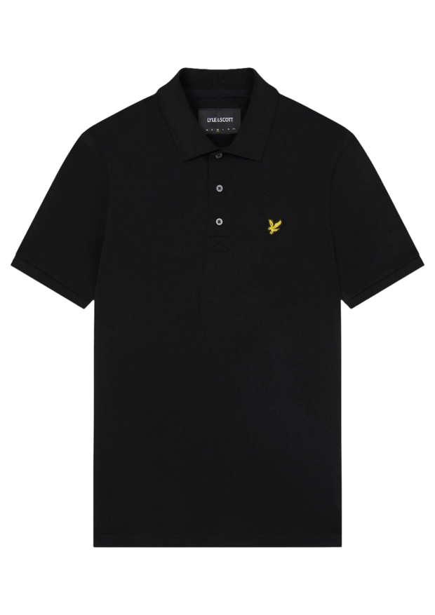 Lyle & Scott Plain Polo in Jet Black