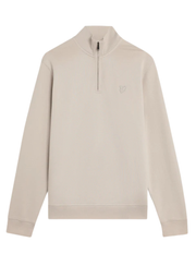Lyle & Scott Tonal Eagle Quarter Zip Sweat in Cove