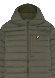 Lyle & Scott Lightweight Quilted Jacket in Cactus Green