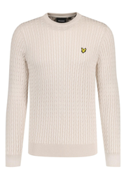 Lyle & Scott Cable Crew Neck Jumper in Cove