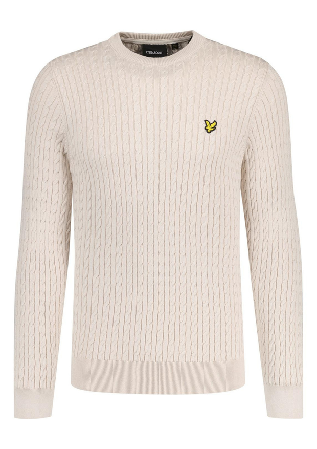 Lyle & Scott Cable Crew Neck Jumper in Cove