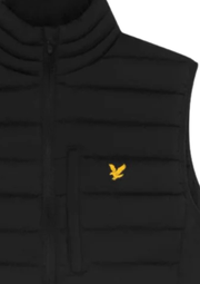 Lyle & Scott Lightweight Quilted Gilet in Black