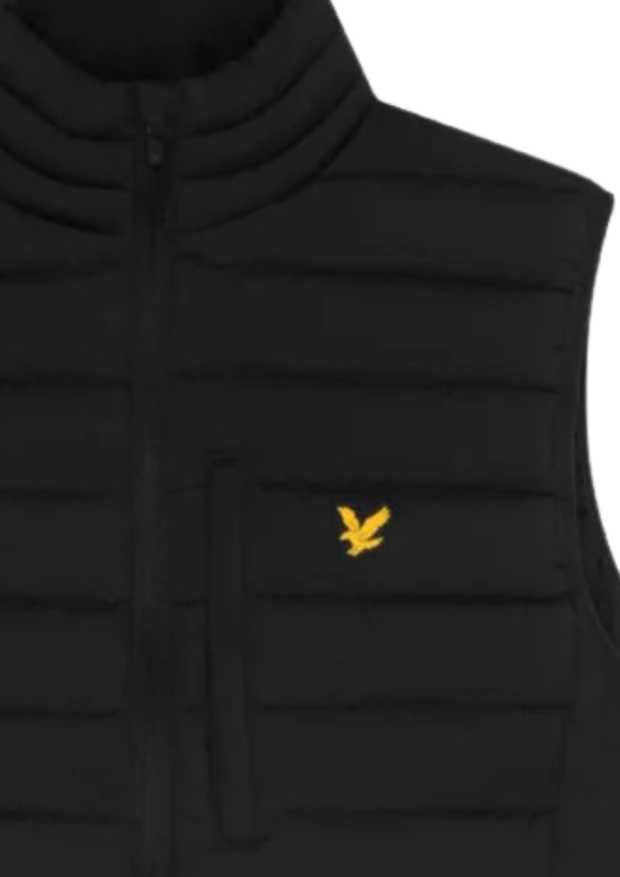Lyle & Scott Lightweight Quilted Gilet in Black