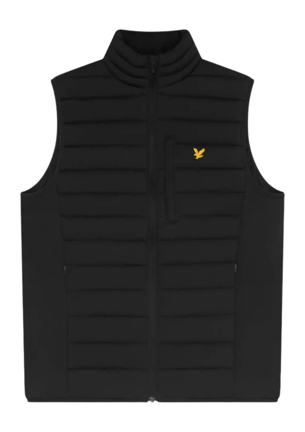 Lyle & Scott Lightweight Quilted Gilet in Black