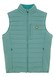 Lyle & Scott Lightweight Quilted Gilet in Silver Pine
