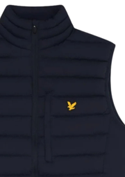 Lyle & Scott Lightweight Quilted Gilet in Navy