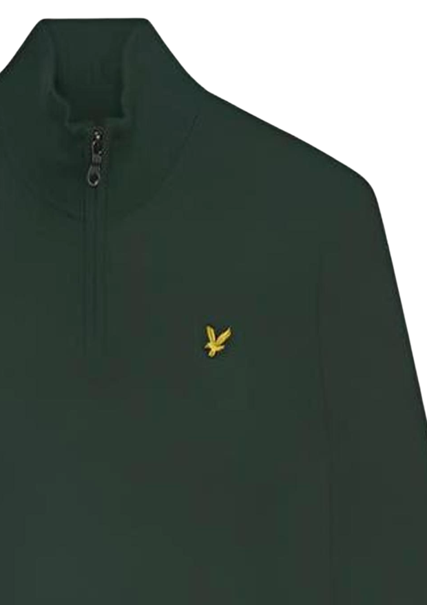 Lyle & Scott Merino 1/4 Zip Jumper in Argyle Teal