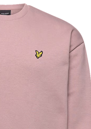 Lyle & Scott Oversized Crew Neck Sweat in Field Thistle