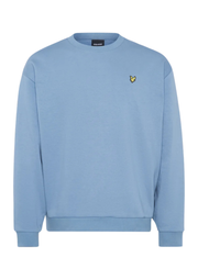 Lyle & Scott Oversized Crew Neck Sweat in Mist Blue