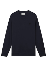 Lyle & Scott Tonal Eagle Sweatshirt in Dark Navy