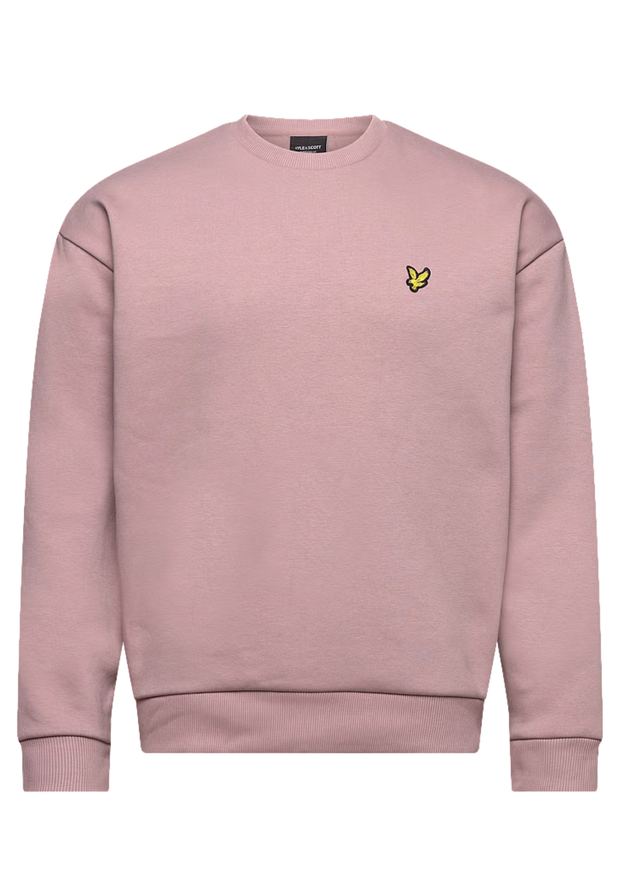 Lyle & Scott Oversized Crew Neck Sweat in Field Thistle