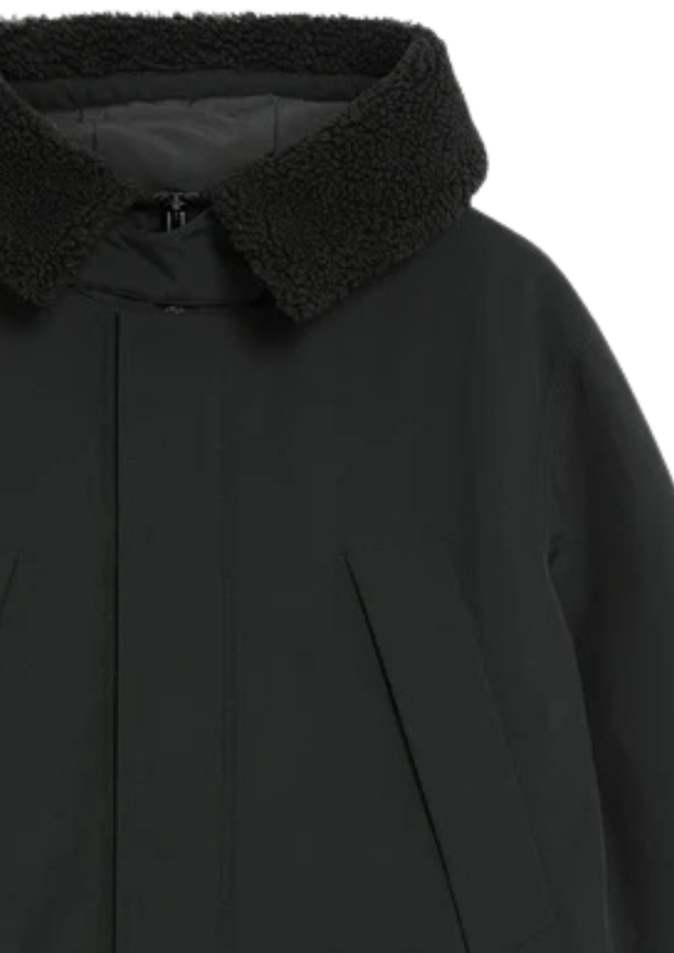 Lyle & Scott Cold Weather Parka in Jet Black