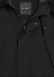 Lyle & Scott Cold Weather Parka in Jet Black
