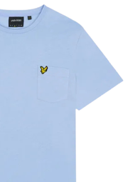 Lyle & Scott Pocket T-Shirt in Light Blue