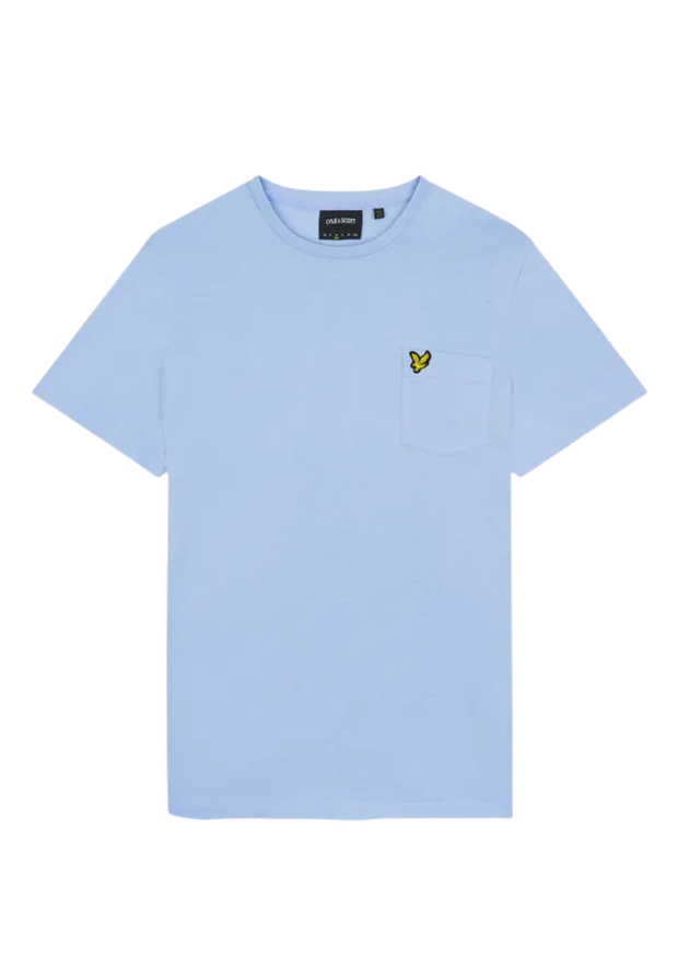 Lyle & Scott Pocket T-Shirt in Light Blue