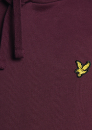 Lyle & Scott Pullover Hoodie in Burgundy
