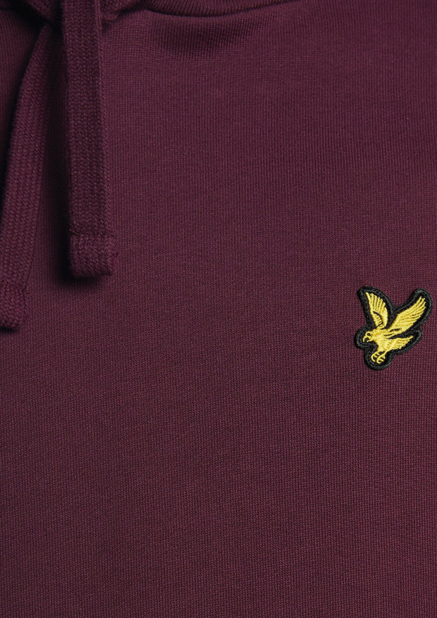 Lyle & Scott Pullover Hoodie in Burgundy