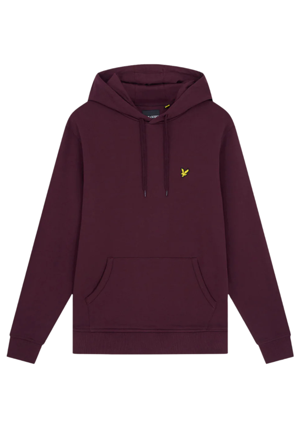 Lyle & Scott Pullover Hoodie in Burgundy