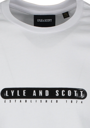 Lyle & Scott Rubberised Graphic T-Shirt in White