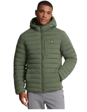 Lyle & Scott Lightweight Quilted Jacket in Cactus Green