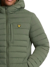 Lyle & Scott Lightweight Quilted Jacket in Cactus Green