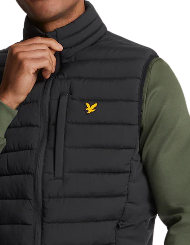 Lyle & Scott Stretch Lightweight Gilet in Black