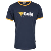 Gola Ringer T-Shirt in Navy / Gold